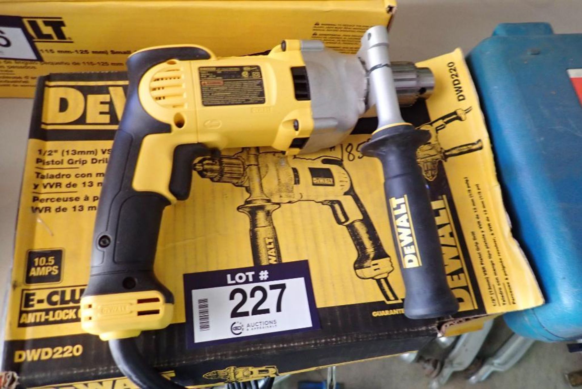 DeWalt DWD220 1/2" Electric VSR Pistol Grip Drill- NEW, UNUSED.