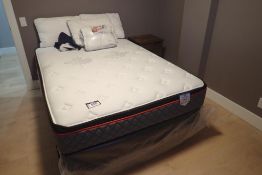 True North Jasper Double Bed w/ Mattress, Box Spring, Frame, Pillows and End Table.