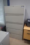 Lateral 5-Drawer File Cabinet.