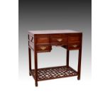 A CHINESE HONG MU DRESSING TABLE, LATE 19TH/EARLY 20TH CENTURY