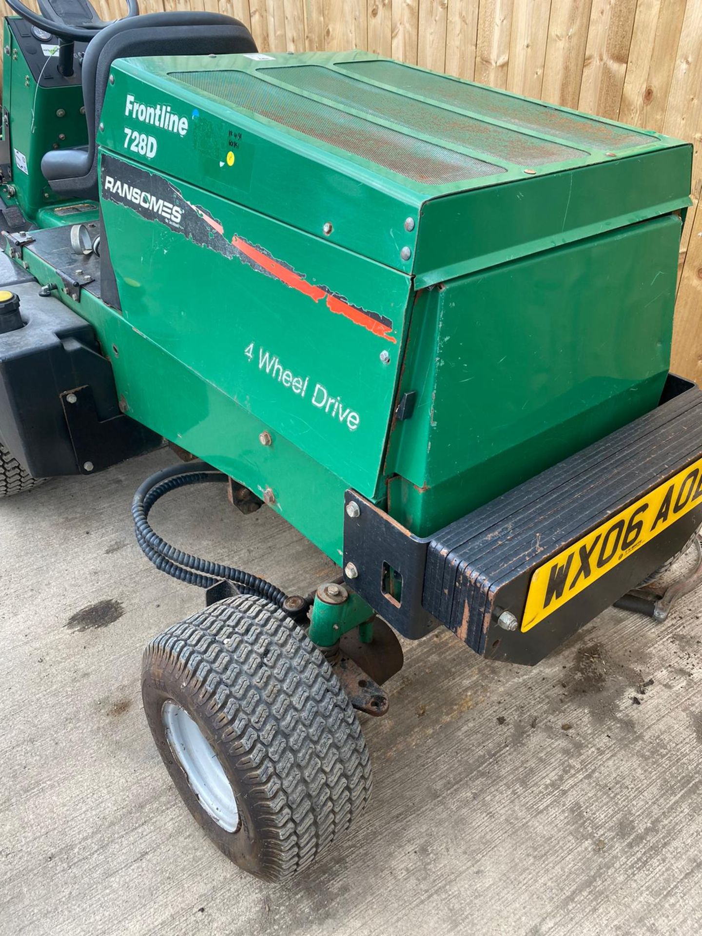 RANSOMES 728D DIESEL OUT FRONT MOWER ROAD REGISTERED LOCATION NOTH YORKSHIRE - Image 6 of 7