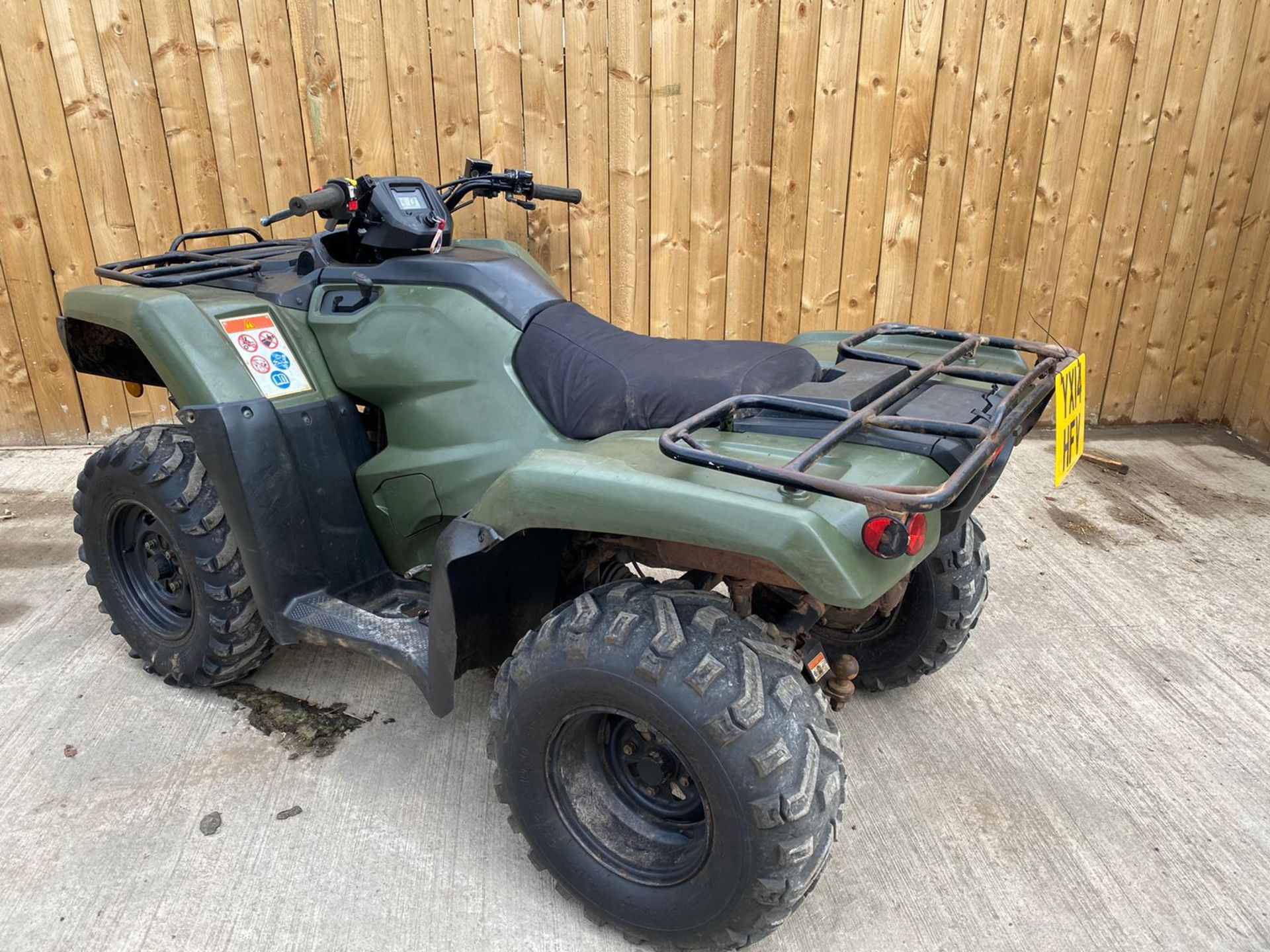 2014 HONDA TRX420 QUAD 4X4 LOCATION NORTH YORKSHIRE - Image 2 of 7