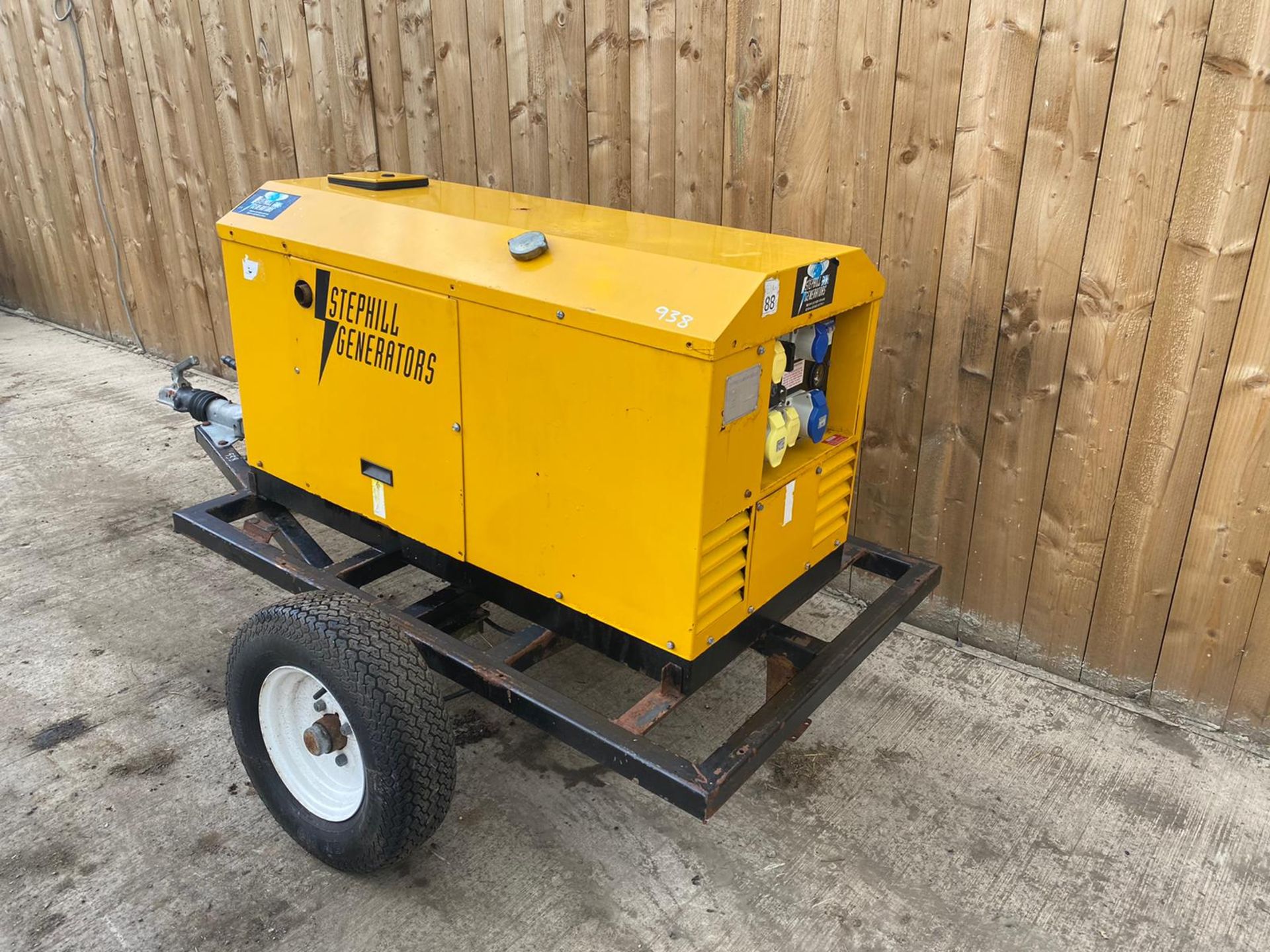 STEPHILL 9KVA SILENT TOWABLE DIESEL GENERATOR LOCATION NORTH YORKSHIRE - Image 2 of 7