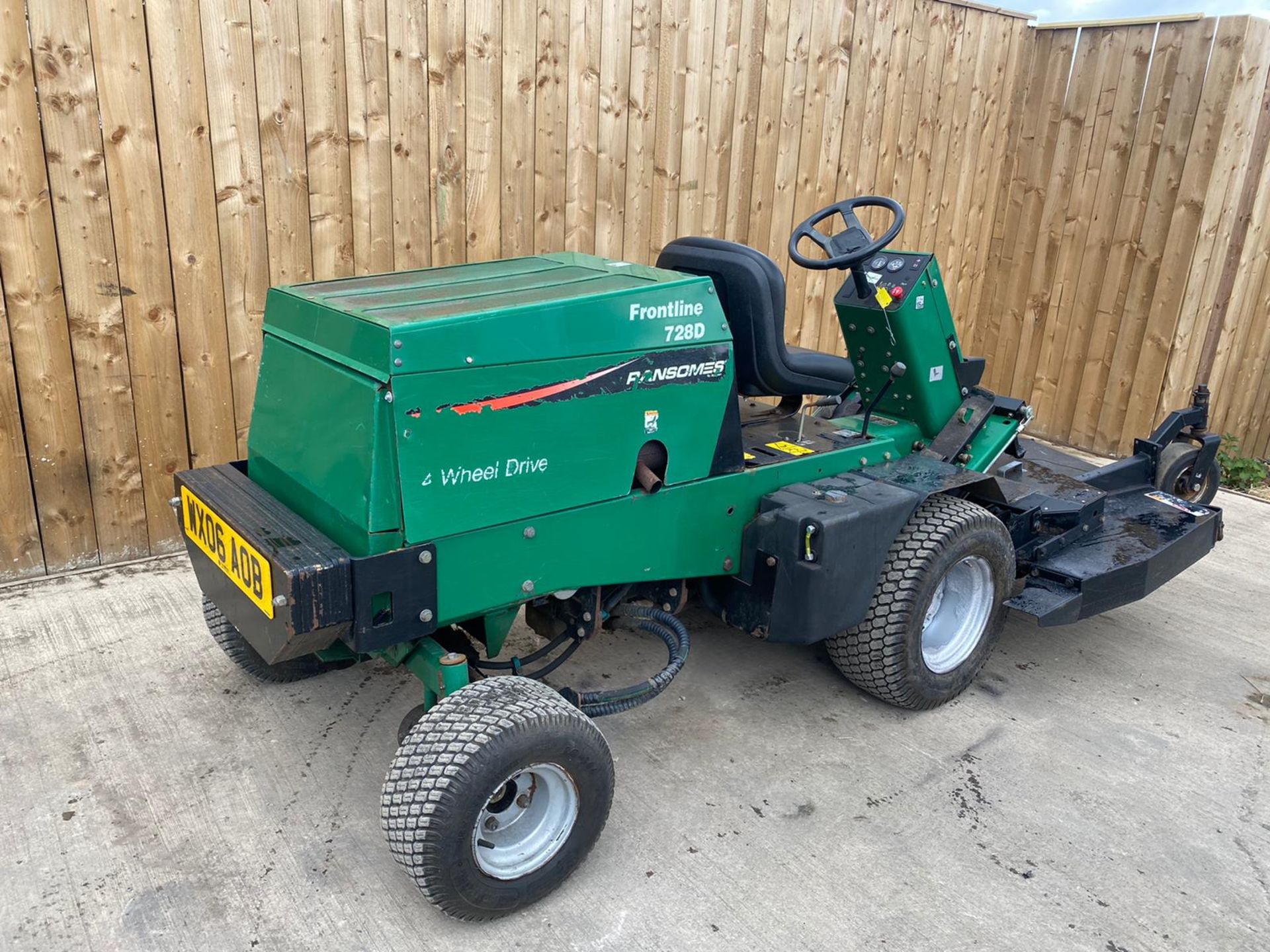 RANSOMES 728D DIESEL OUT FRONT MOWER ROAD REGISTERED LOCATION NOTH YORKSHIRE - Image 5 of 7