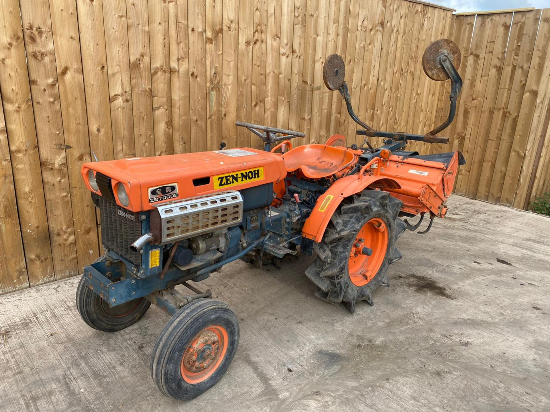 KUBOTA ZB7000E COMPACT TRACTOR AND ROTOVATOR LOCATION NORTH YORKSHIRE