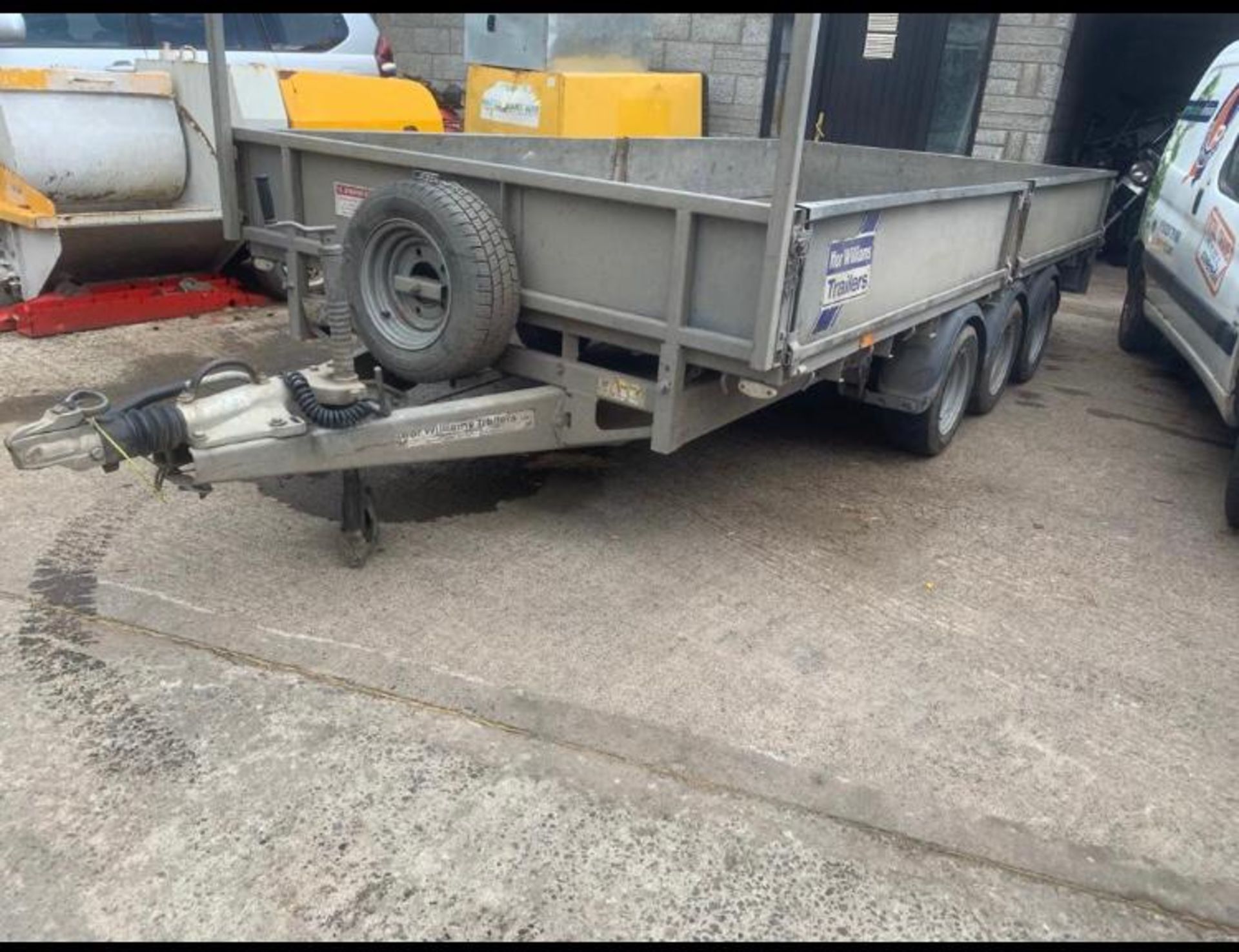 IFOR WILLIAMS TRIPLE AXLE PLANT TRAILER WITH RAMPS LOCATION N IRELAND - Image 2 of 4