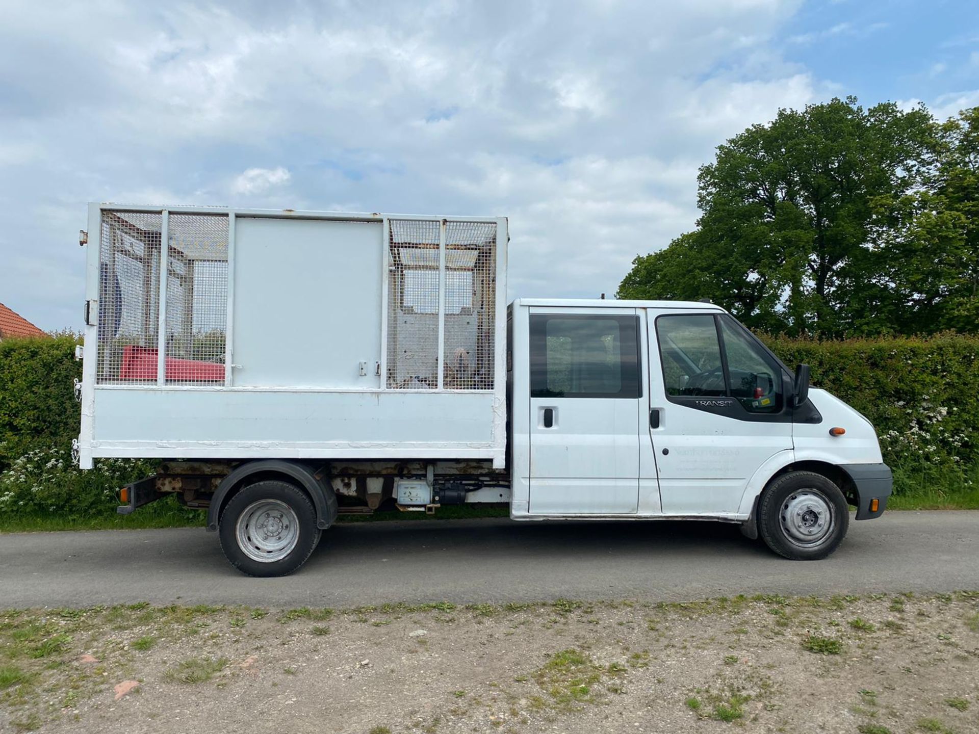 2011 FORD TRANSIT CREW CAB CAGE TIPPER LOCATION NORTH YORKSHIRE - Image 5 of 9