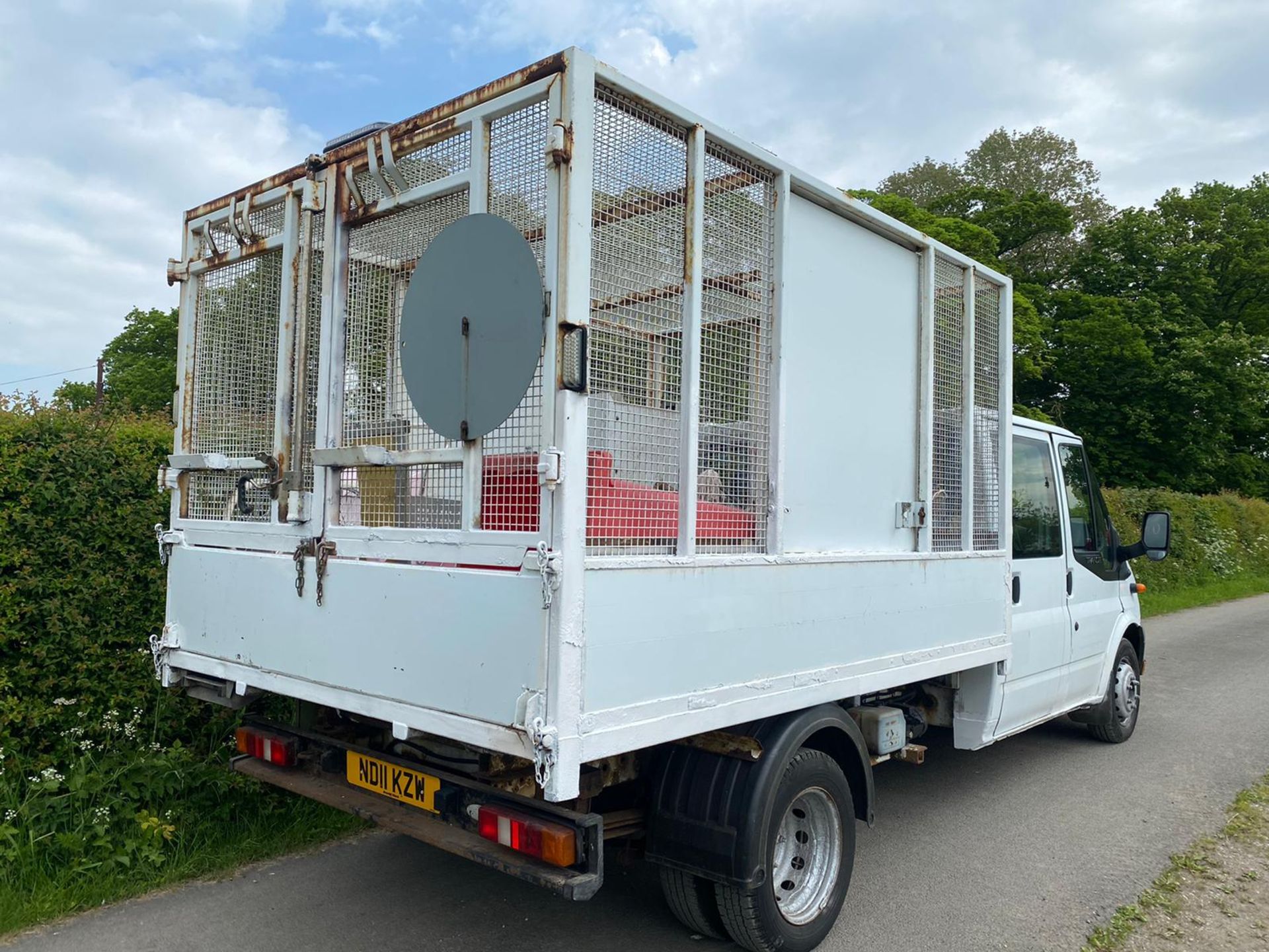 2011 FORD TRANSIT CREW CAB CAGE TIPPER LOCATION NORTH YORKSHIRE - Image 6 of 9