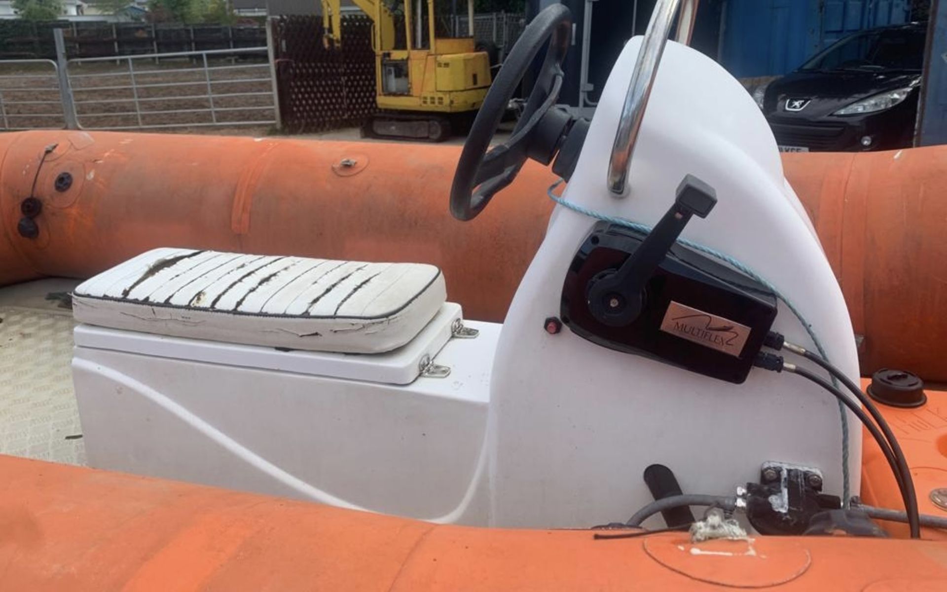 DUNLOP FAST RESCUE 14 FEET RIBBED BOAT HONDA 20HP ENGINE LOCATION N IRELAND - Image 2 of 8