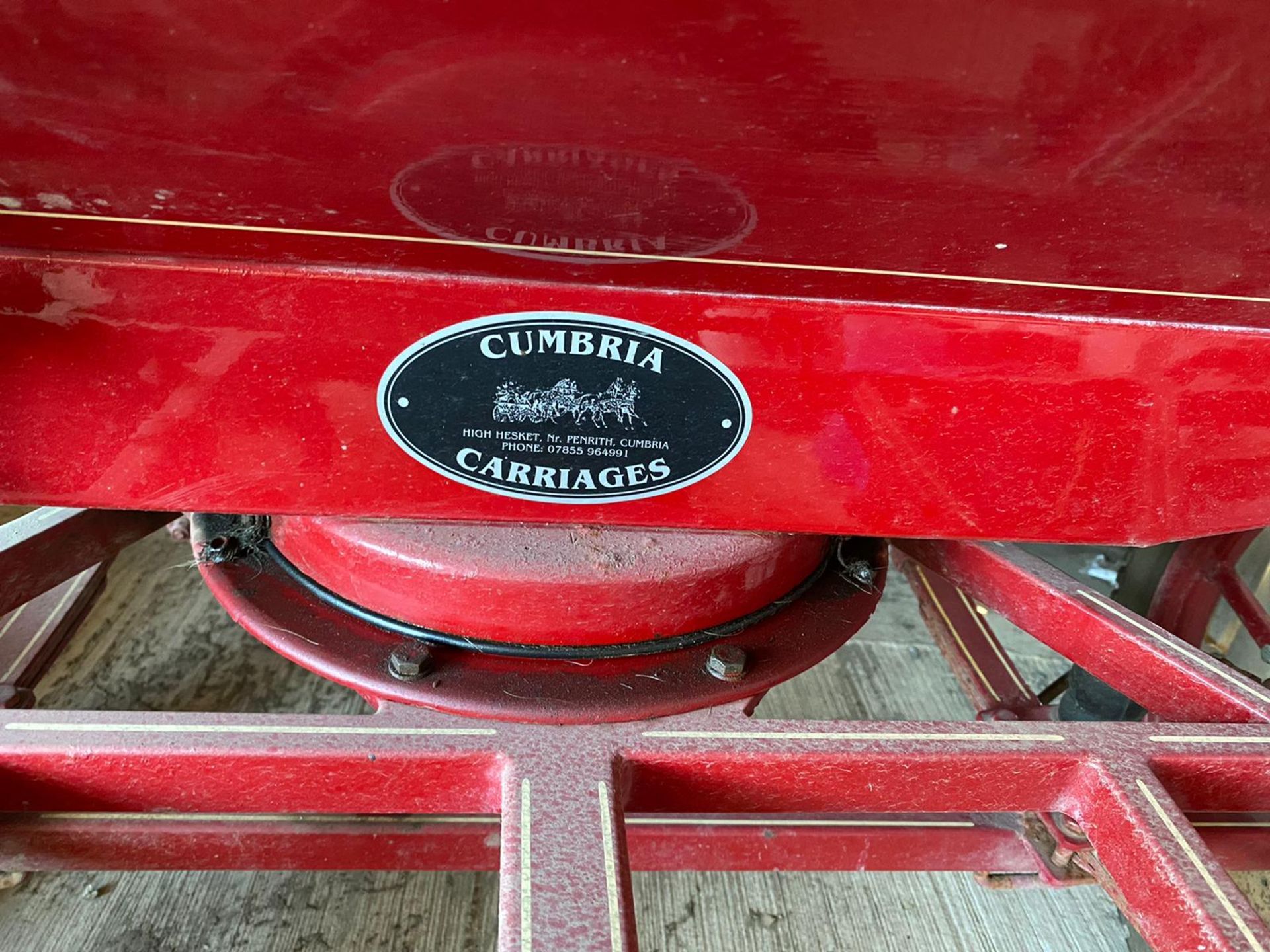 CUMBRIA CARRIAGES 4WHEEL HORSE CART. LOCATION: NORTH YORKSHIRE - Image 3 of 5