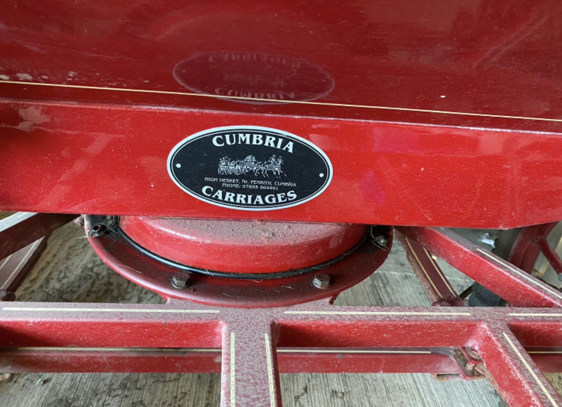 CUMBRIA CARRIAGES 4 WHEEL HORSE CART. LOCATION: NORTH YORKSHIRE - Image 5 of 6