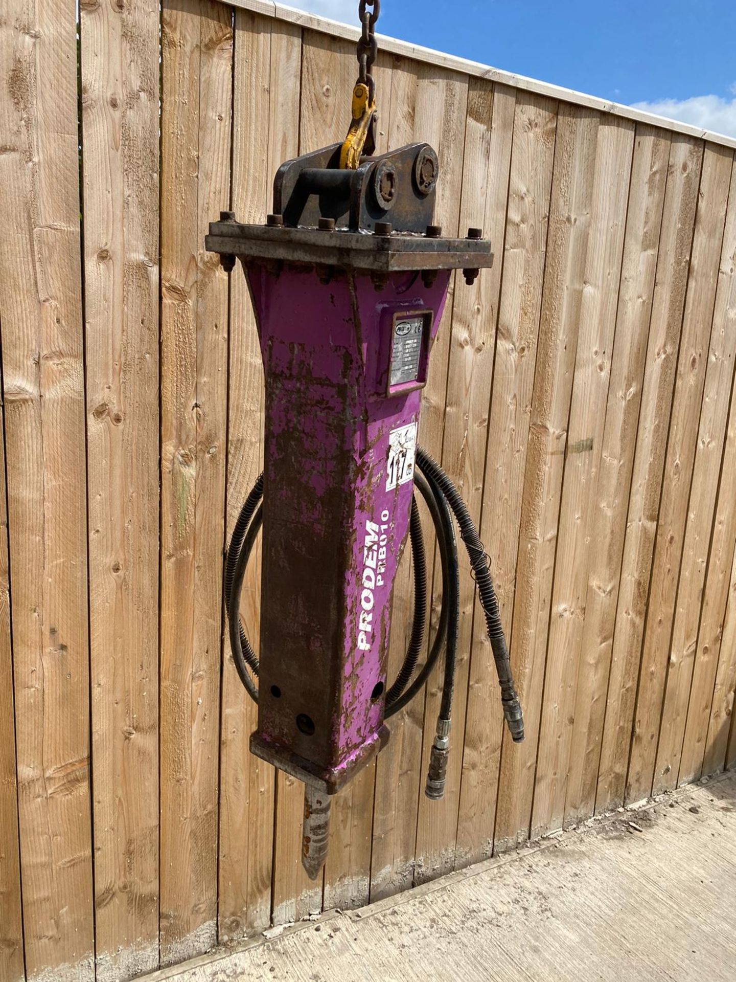 2018 PRODEM MINI DIGGER BREAKER. LOCATION: NORTH YORKSHIRE - Image 4 of 4