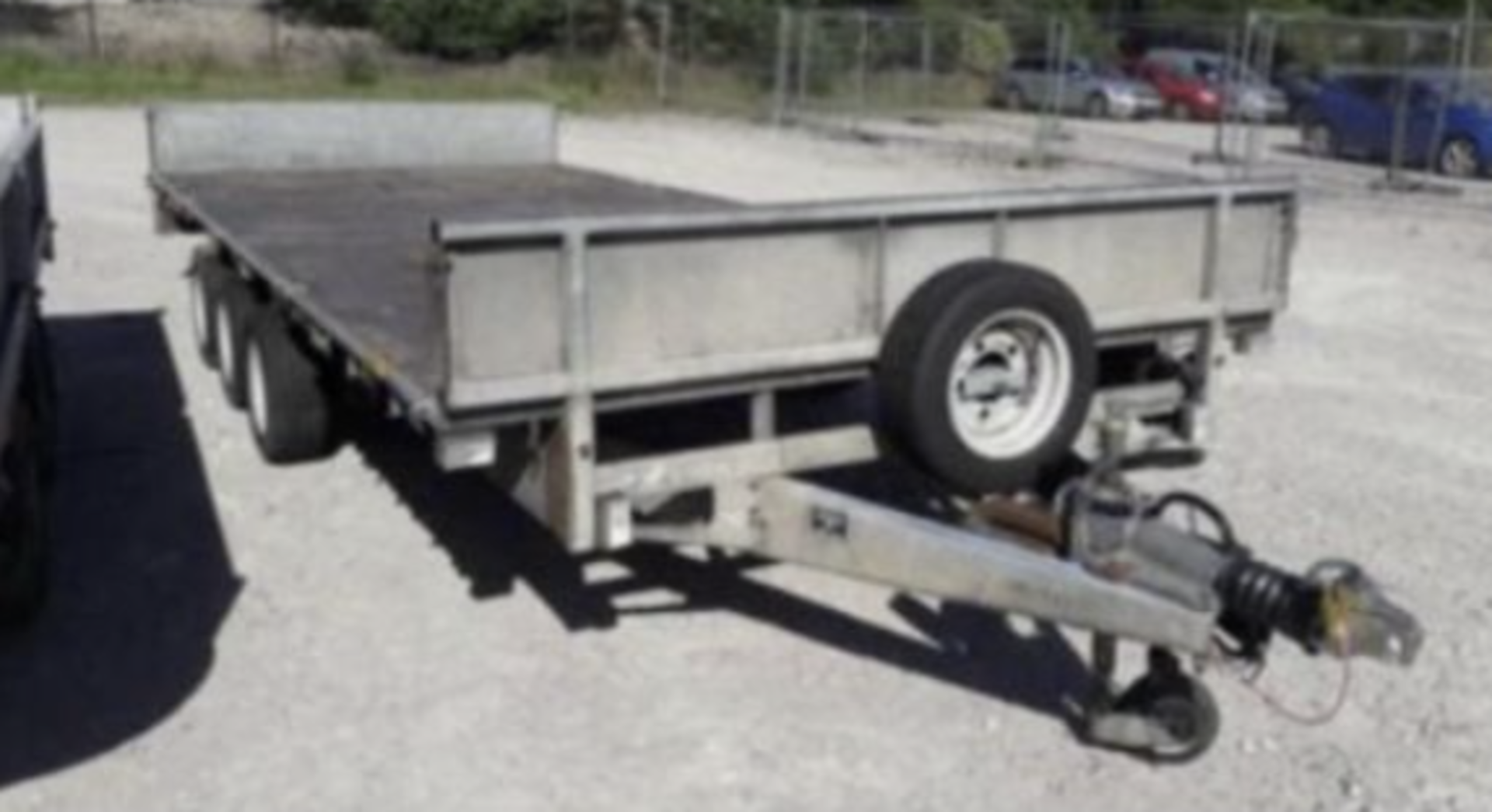 IFOR WILLIAMS LM187G TRI AXLE FLATBED TRAILER.LOCATION NORTHERN IRELAND.