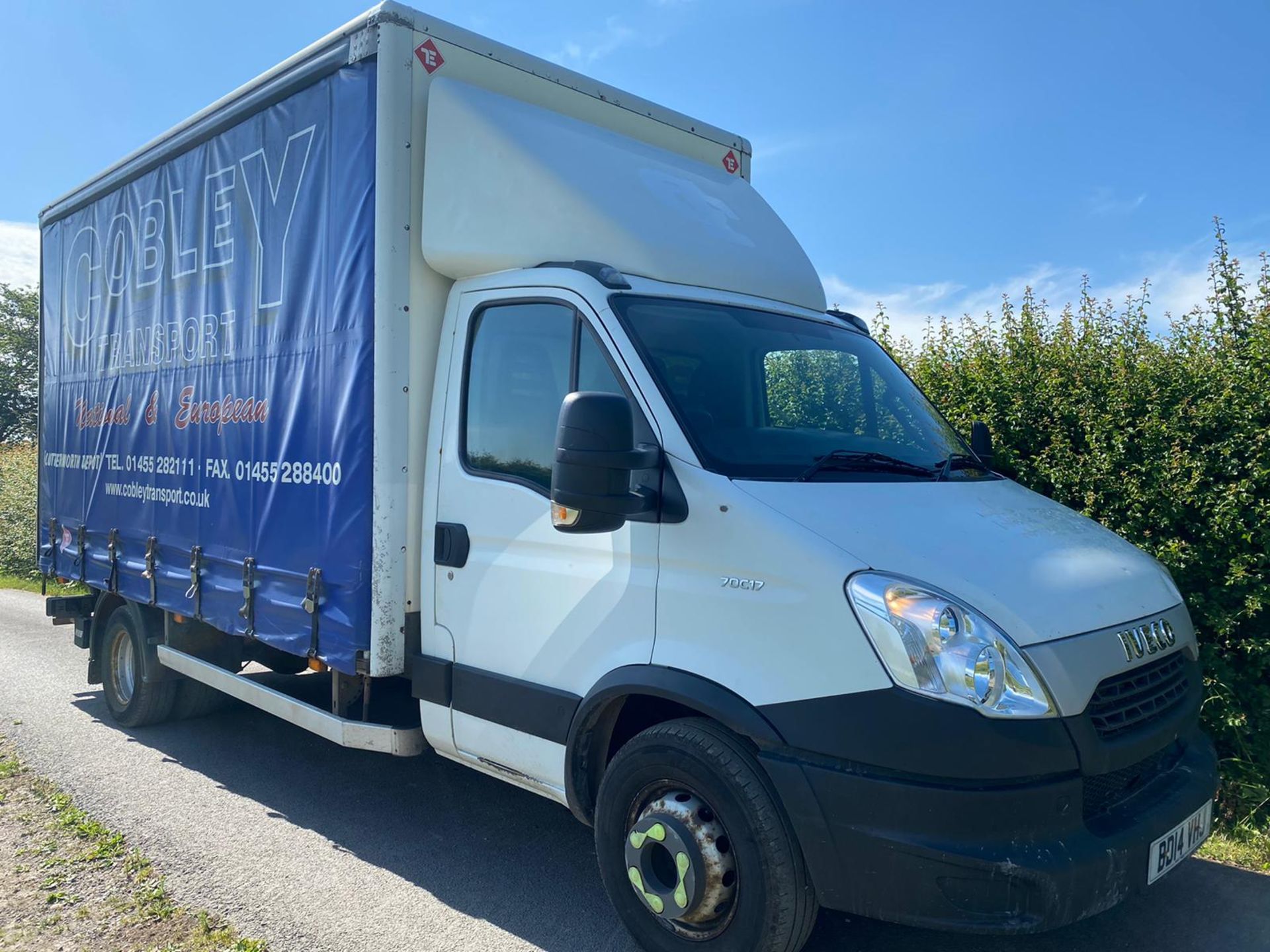 2014 IVECO 70C 17 CURTAINSIDER WITH TAIL LIFT.LOCATION NORTH YORKSHIRE.