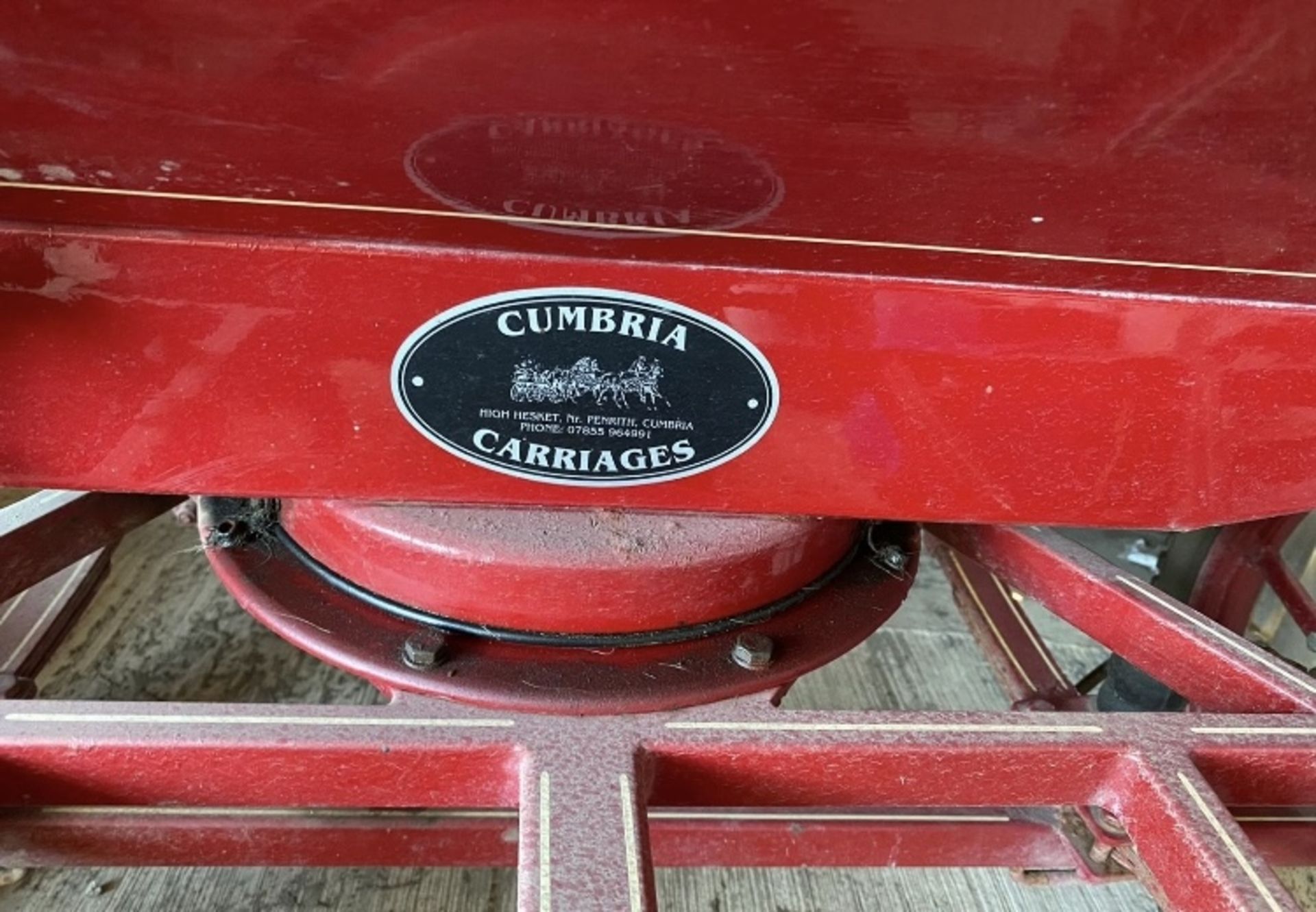 CUMBRIAN CARRIAGE 4 WHEEL HORSE DRAWN CARRIAGE.LOCATION NORTH YORKSHIRE. - Image 4 of 5