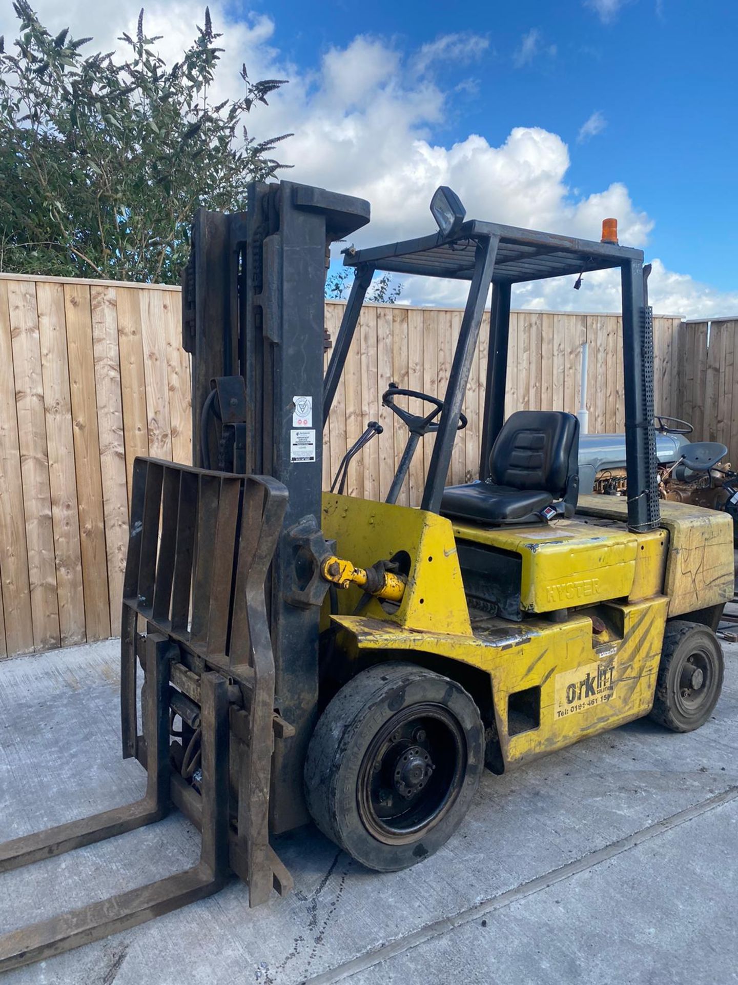 UNRESERVED HYSTER 3 Tonne Lift DIESEL FORKLIFT.LOCATION NORTH YORKSHIRE. - Image 3 of 10