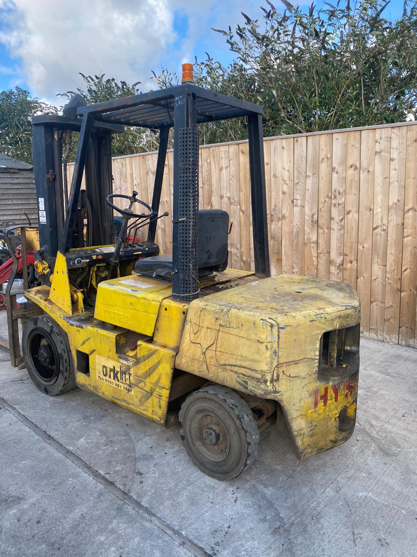 UNRESERVED HYSTER 3 Tonne Lift DIESEL FORKLIFT.LOCATION NORTH YORKSHIRE. - Image 4 of 10