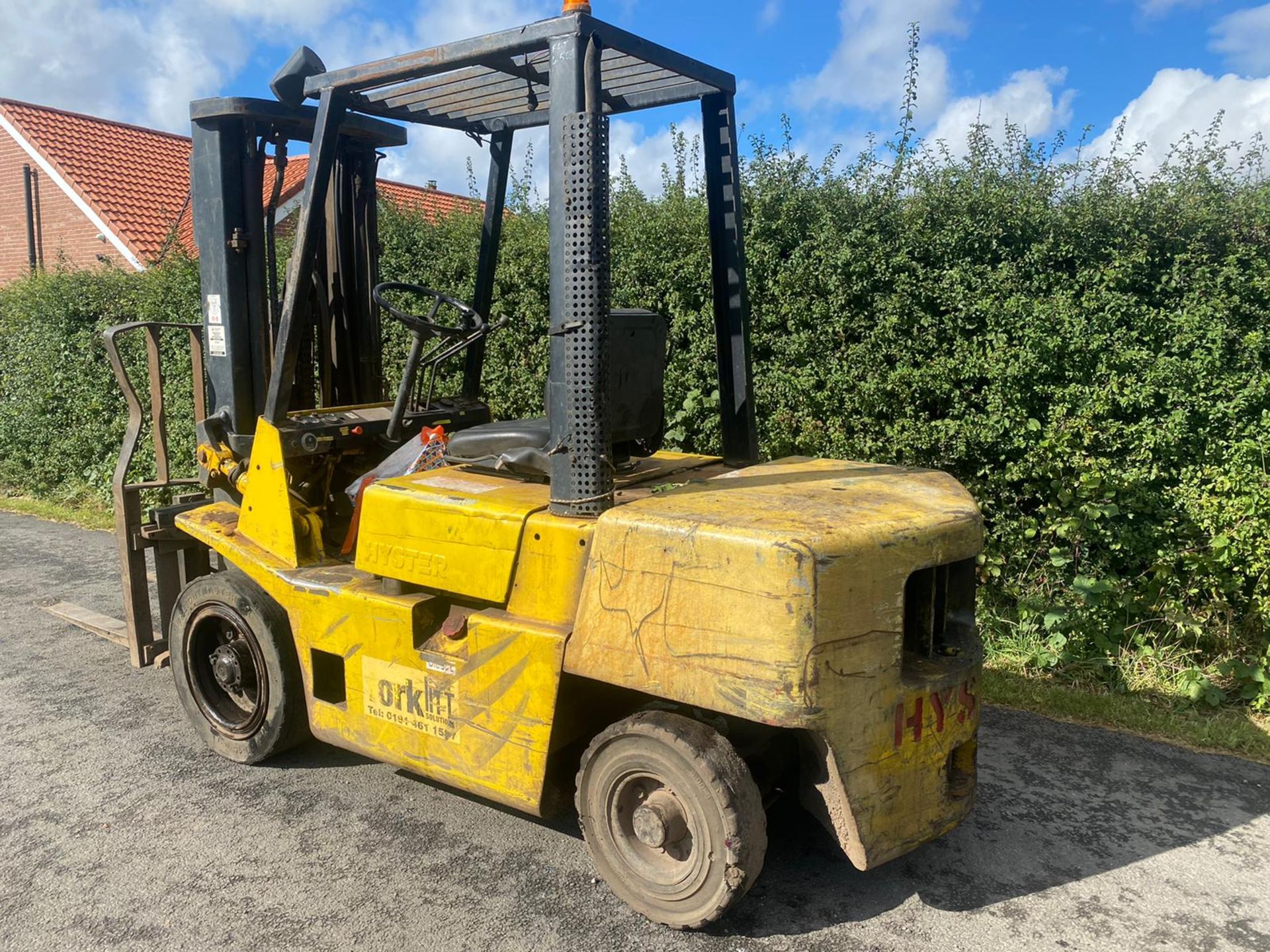 UNRESERVED HYSTER 3 Tonne Lift DIESEL FORKLIFT.LOCATION NORTH YORKSHIRE. - Image 2 of 10