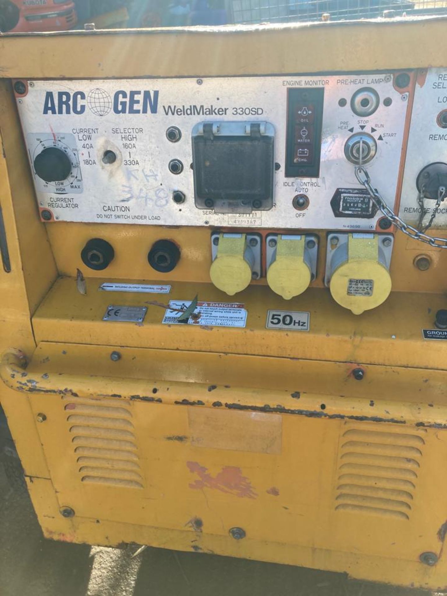 ARC GEN TOW BEHIND WELDER GENERATOR.LOCATION NORTHERN IRELAND. - Image 2 of 4