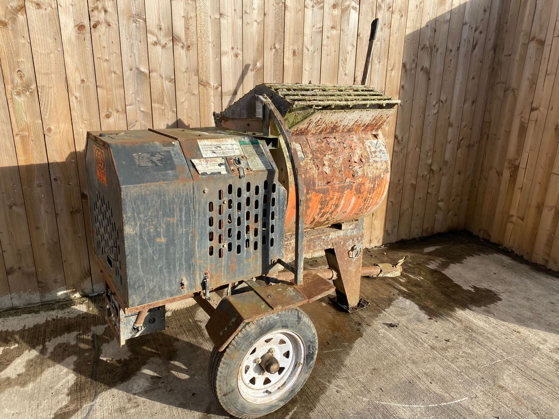 MBW TOWABLE YANMAR L70 DIESEL FORCED ACTION CEMENT MIXER .LOCATION NORTH YORKSHIRE - Image 3 of 3