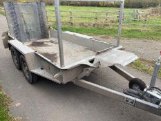 IFOR WILLIAMS GH94BT PLANT TRAILER.LOCATION NORTH YORKSHIRE