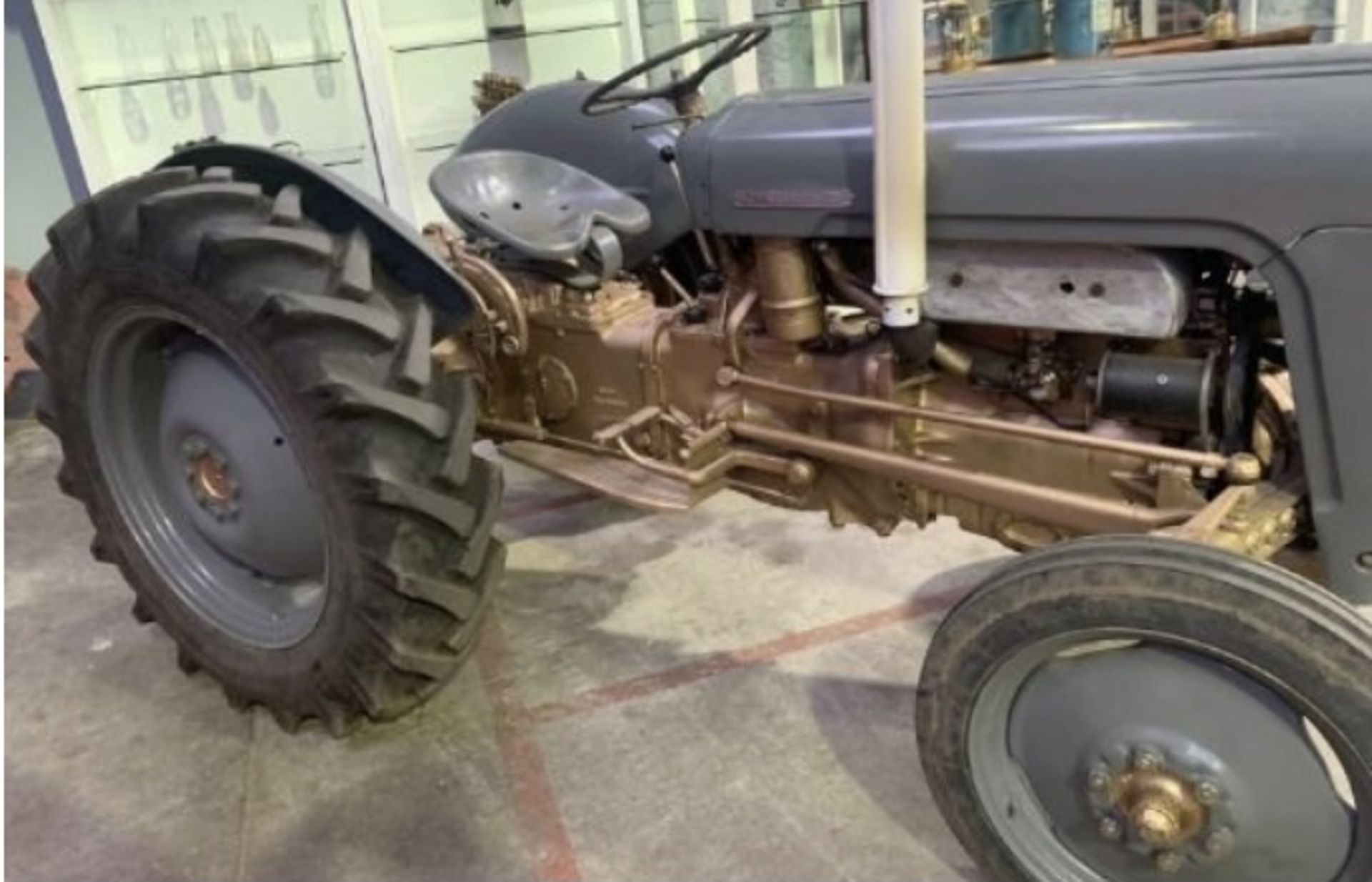 FERGUSON GOLD BELLY VINTAGE TRACTOR LOCATION NORTH YORKSHIRE.