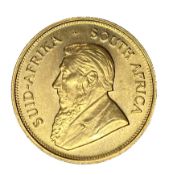 South Africa, gold Krugerrand coin, 1974