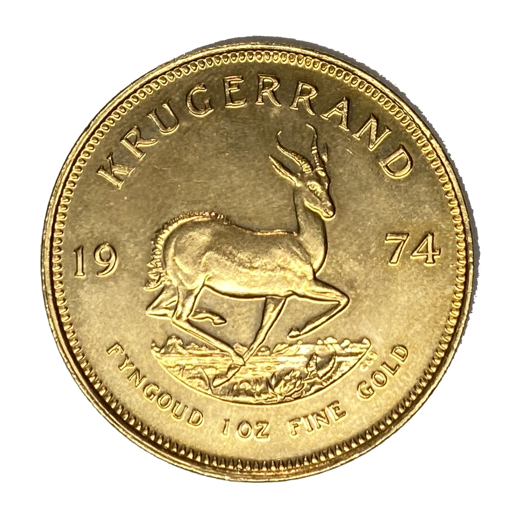 South Africa, gold Krugerrand coin, 1974 - Image 2 of 2