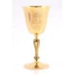 18ct gold goblet