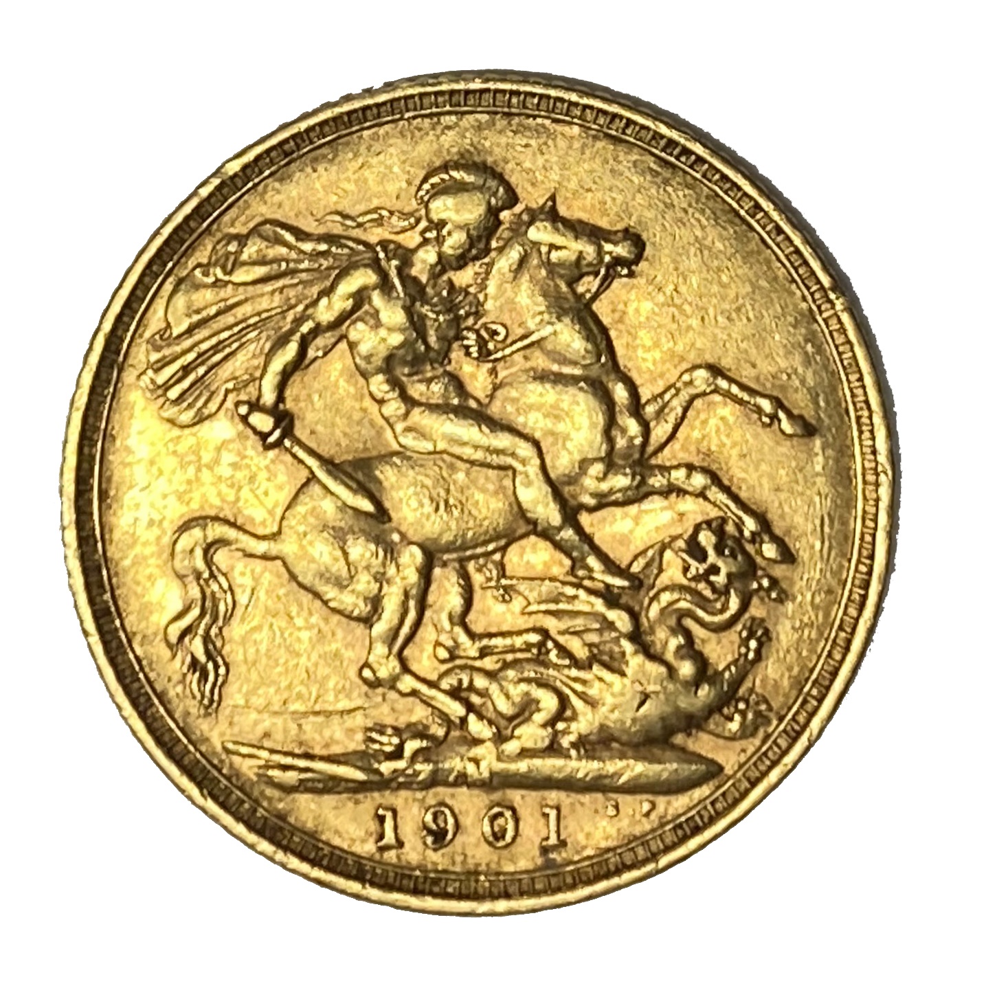 Queen Victoria gold Sovereign coin, Melbourne mint, 1901 - Image 2 of 2