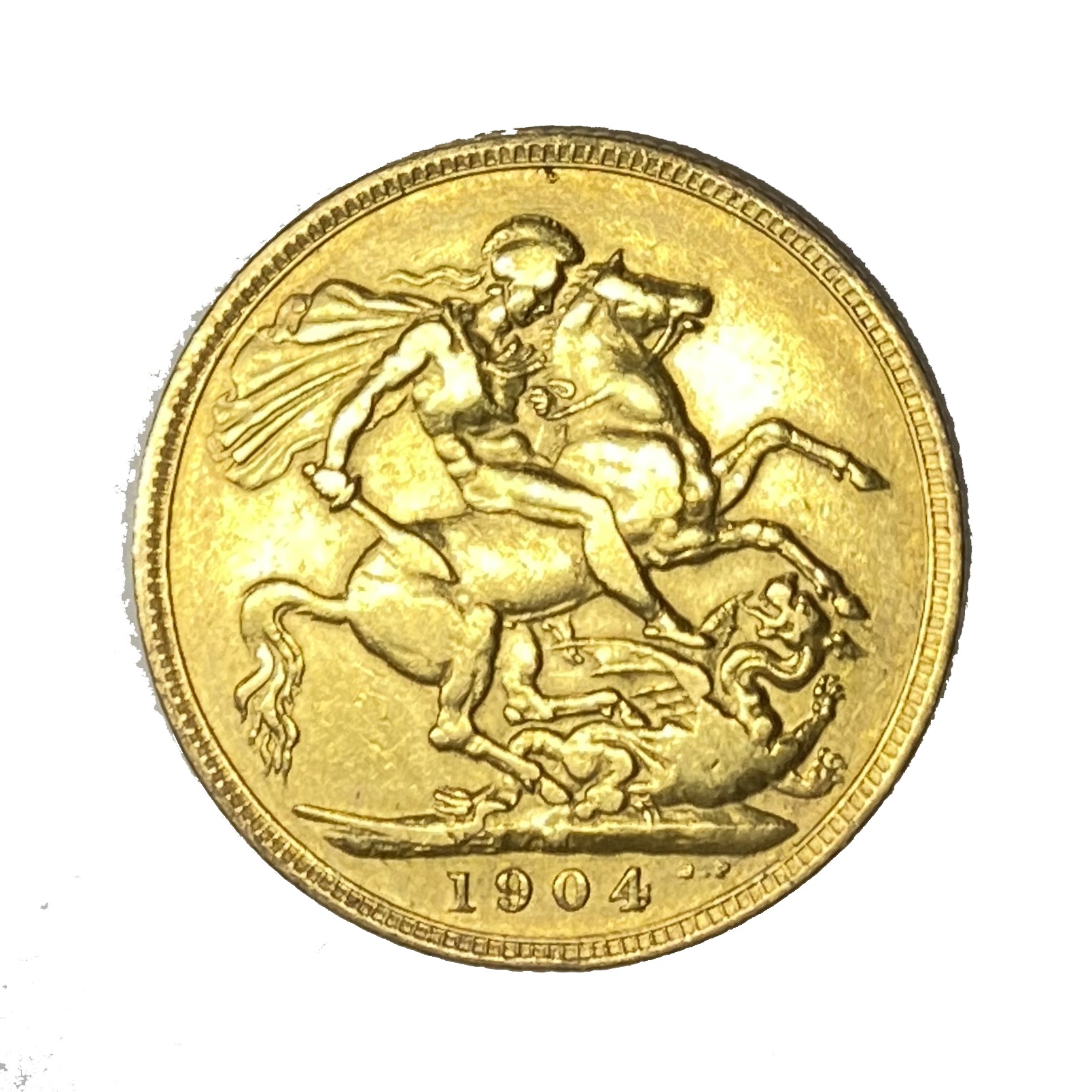 Edward VII gold Sovereign coin, 1904 - Image 2 of 2