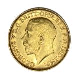 George V gold Sovereign coin, 1911, Perth mint