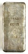 1kg silver bar