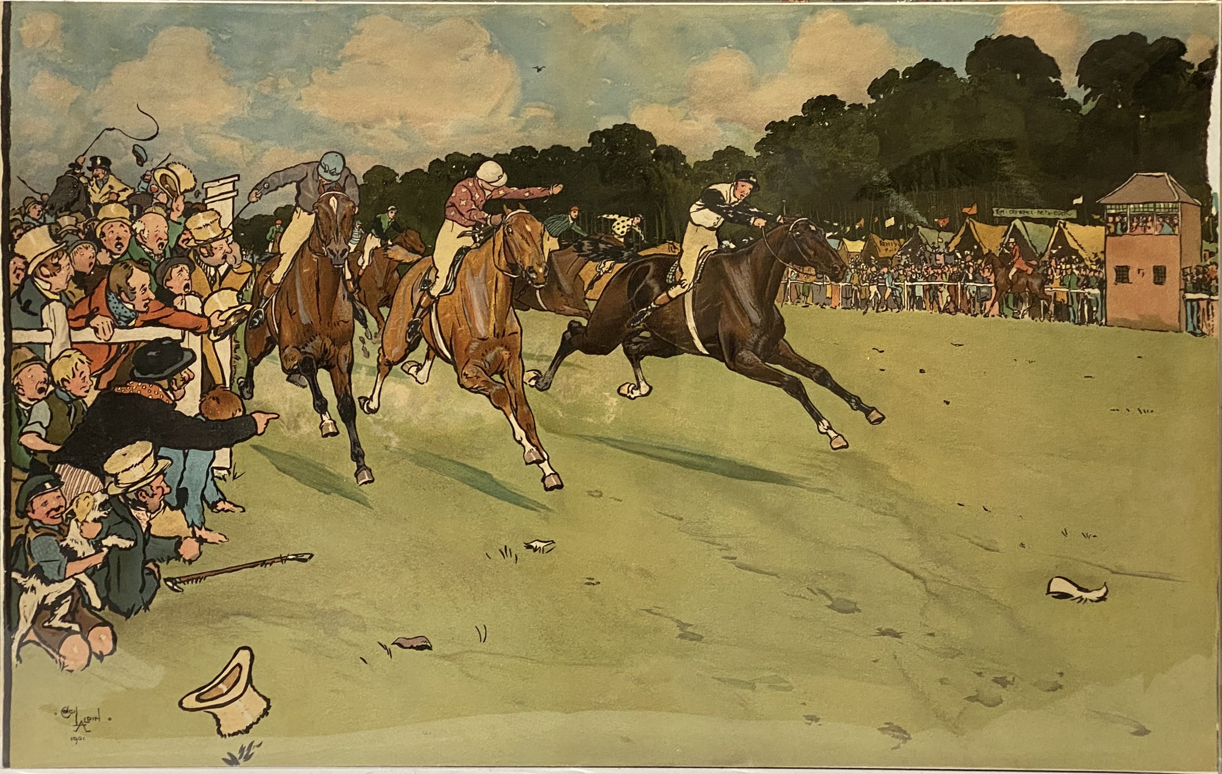 After Cecil Aldin, The Bluemarket Races