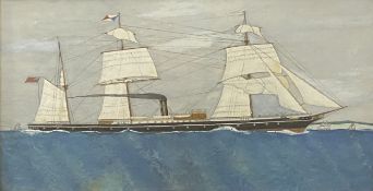 English School, early 20th Century, port painting