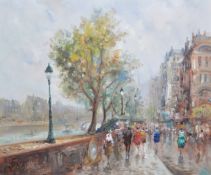 J Giordano, By the River Seine,