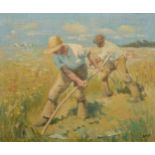 Royle, Harvesters with scythes