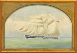 English School, late 19th Century, Sailing boat "Helen West"