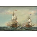 J Harvey, Naval battle