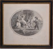 Gavin Hamilton, four engravings of children