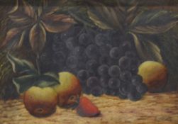 A Mason, Still life of fruit, a pair