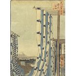 After Hiroshige, Dyer's Quarter, Kanda and another Japanese print