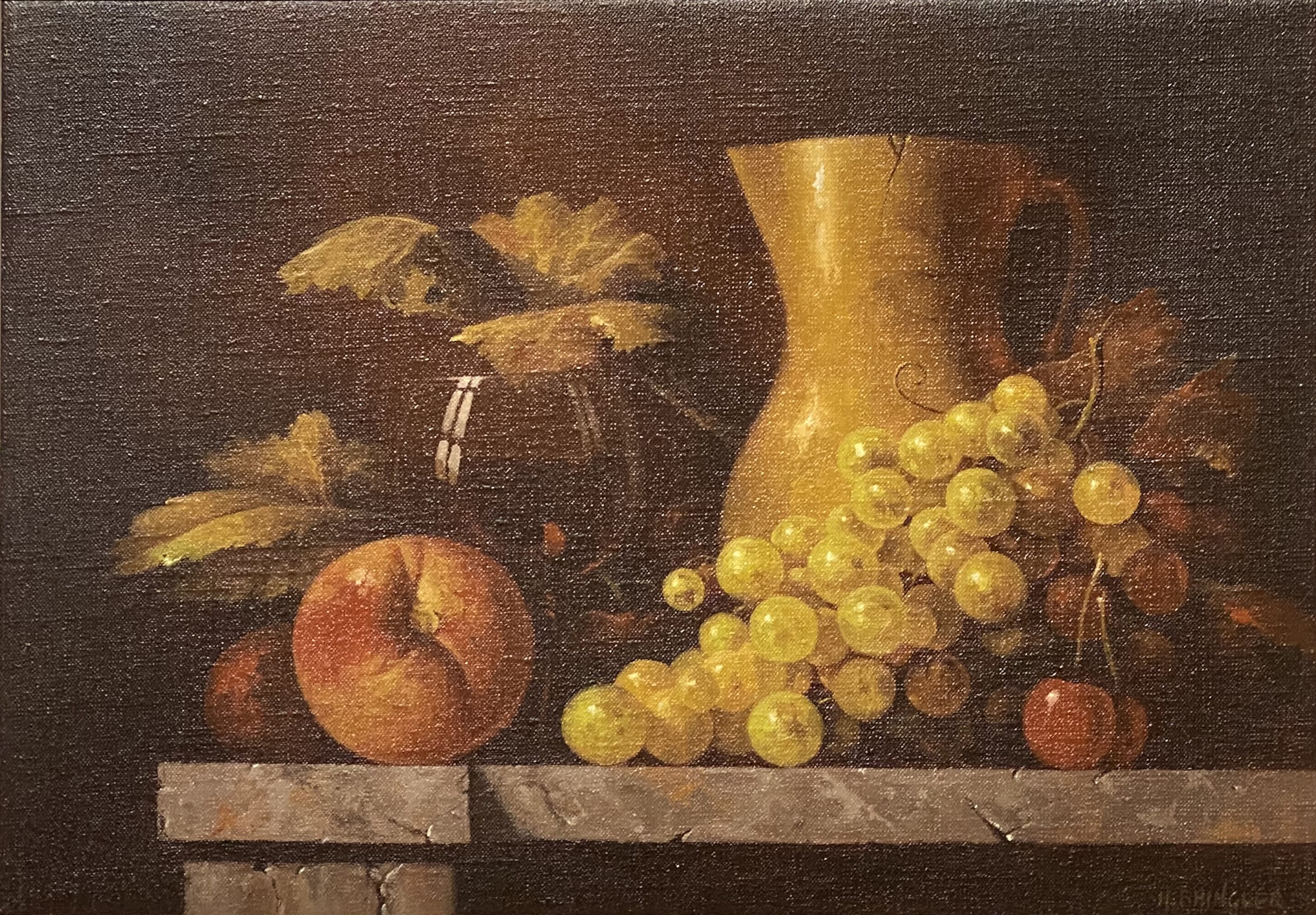 Howard Shingler, Still Life, Fruit and Pitcher.