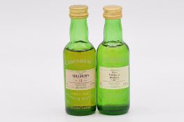 Cadenhead's Miniature Authentic Collection, two bottles of Millburn
