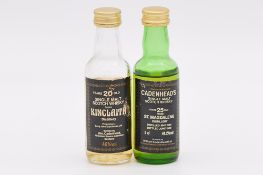 Cadenhead's Black Label miniature series: two Lowland whiskies