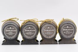 Collection of ten Tomatin Cask Strength whisky barrel miniatures