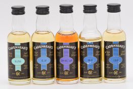 Cadenhead's Regional Malts - five Islay/ Campbeltown miniatures