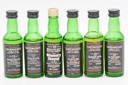 Cadenhead's Black Label miniature series: six single Highland malt whiskies