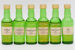 Cadenhead's - six assorted whisky miniatures