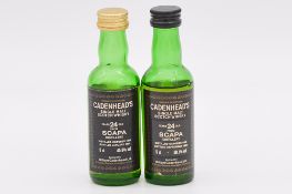 Cadenhead's Black Label miniature series: Scapa 1965, two bottlings